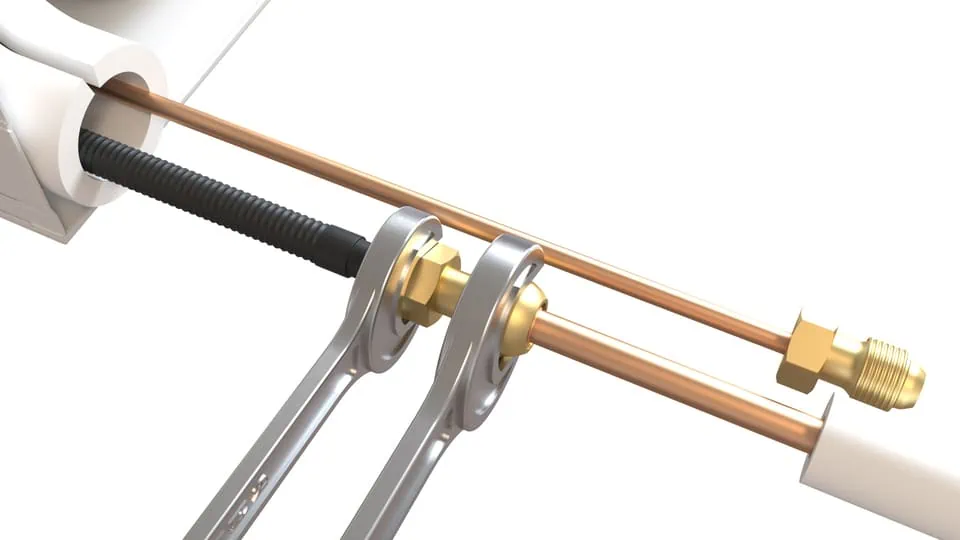 Hochwertiges Rohrverbinder für Heizung und Wasserinstallation, langlebige Materialqualität.