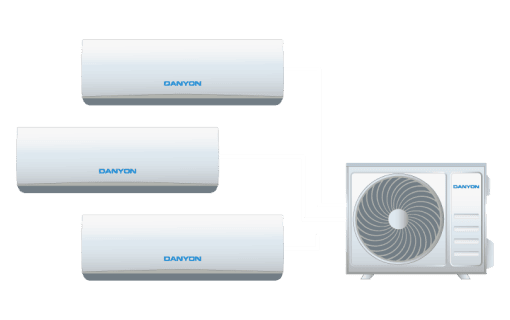 Moderne energieeffiziente Klimaanlage von Danyon für nachhaltige Kühlung und Heizung.