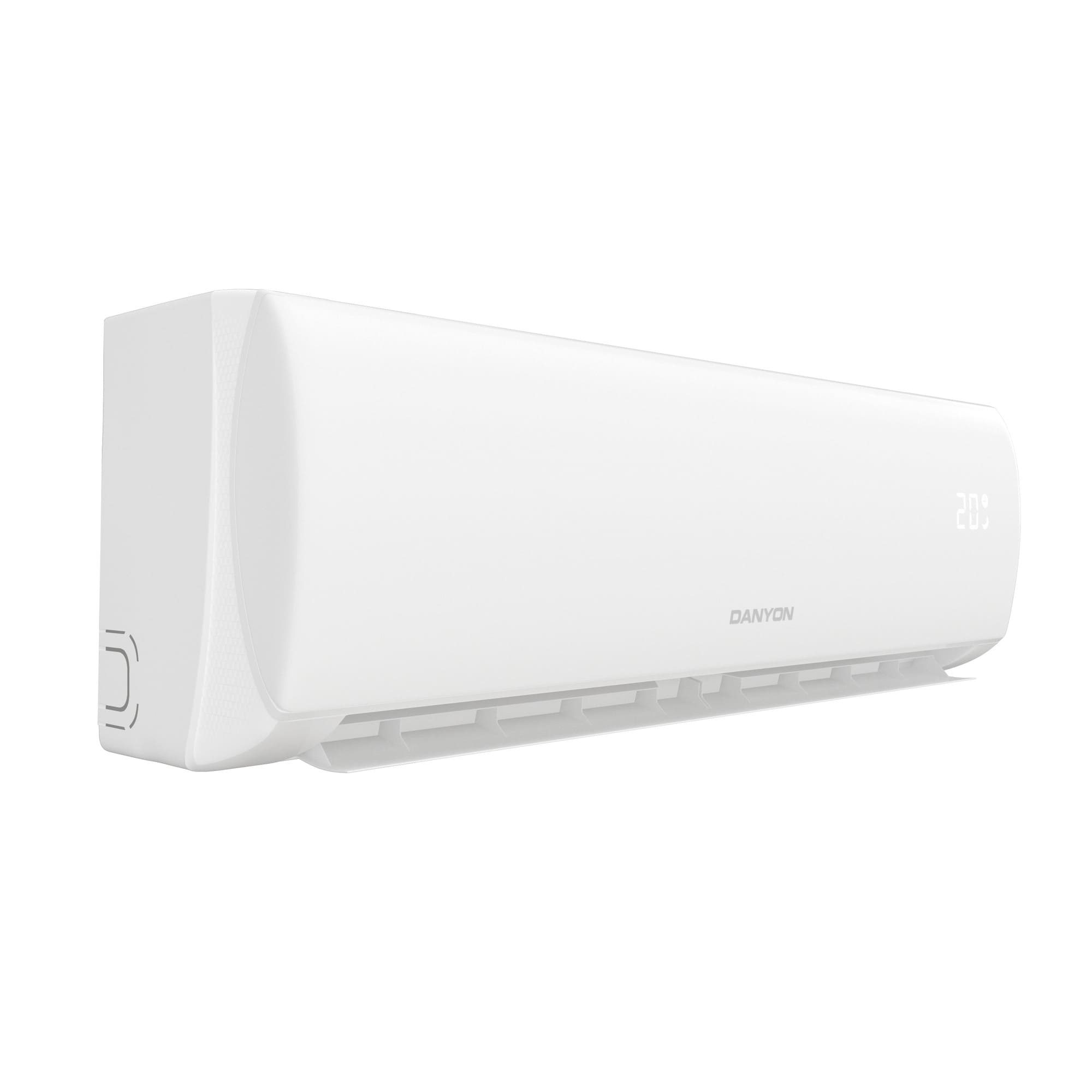 Produktbild XA35 Split Klimaanlage Inneinheit Ansicht von links mit offener Klappe