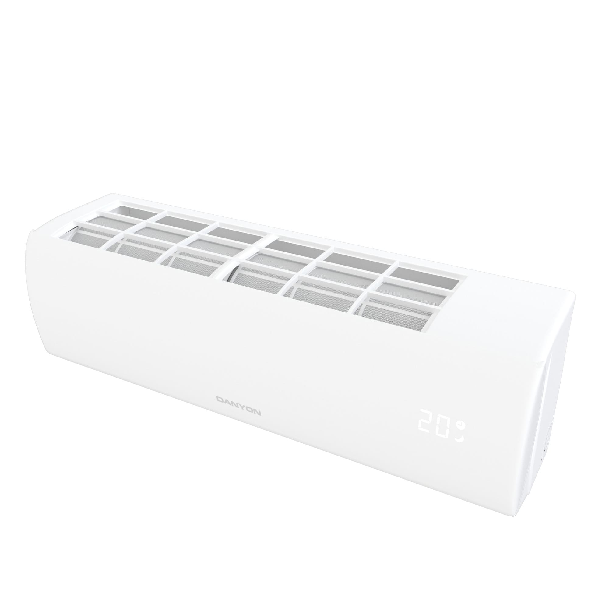 Produktbild XA35 Split Klimaanlage Inneinheit Ansicht von links oben mit Display