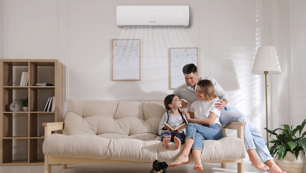 Moderne Danyon Klimaanlage für angenehme Raumtemperatur.