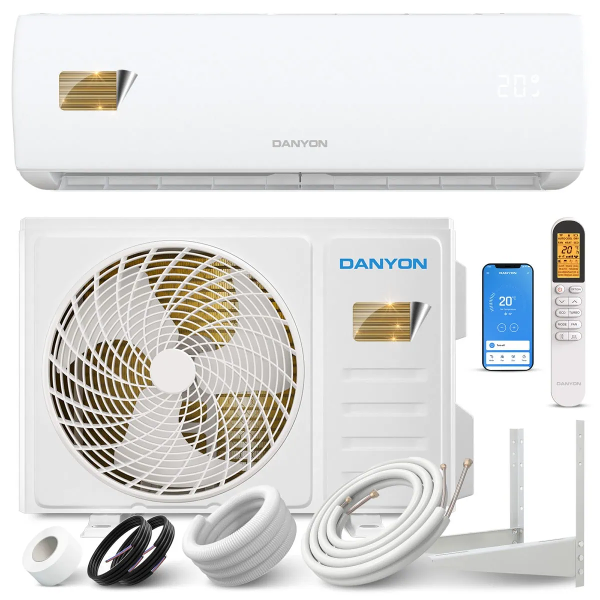 Hochwertige, energieeffiziente Klimaanlage mit modernster Steuerung.