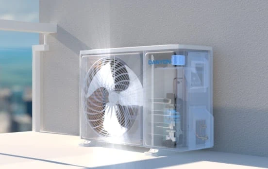 Moderne Luftkühlung für effiziente Raumklimatisierung.